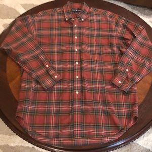 Ralph Lauren Blaire Plaid Button Down Shirt Large